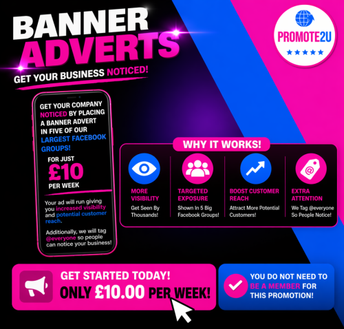 FB Banner Advert for one week