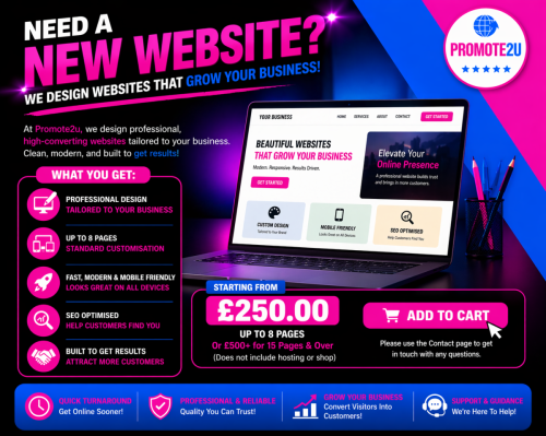 Website Design (Up to 8 pages)