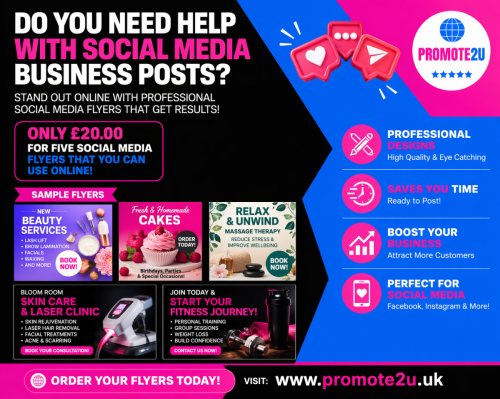Social Media Business Flyers Online only